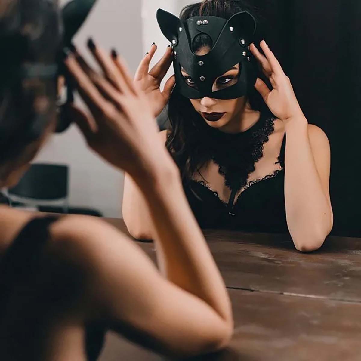 Midnight Mystique BDSM Cat Mask