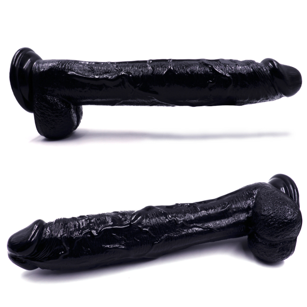 Realistic Silicone Extra Long 12-inches Big Dildo with Balss & Suction Cup