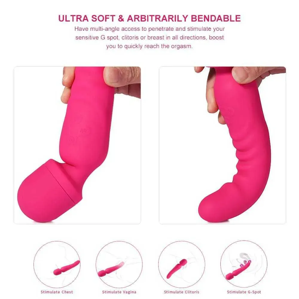 DuoPulse Heated Vibrator Massager Wand