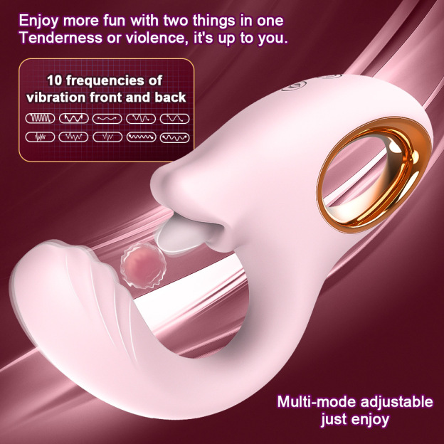 Luxelick 6.1'' Dual Motor Tongue Vibe Licking Vibrator-WeLovePlugs