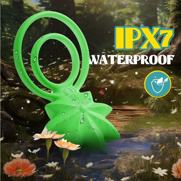 Weed Shape Dual-Ring Vibrator – Leaf-Designed Couples' Cock Ring-WeLovePlugs