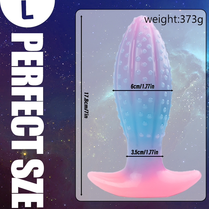 Glowing Oval Beads Anal Plug-WeLovePlugs