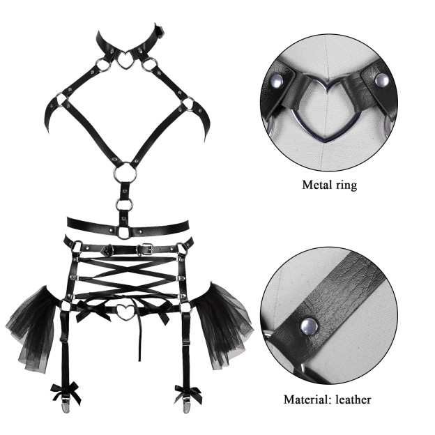 Halloween Rebel Corset Harness Lingerie-WeLovePlugs