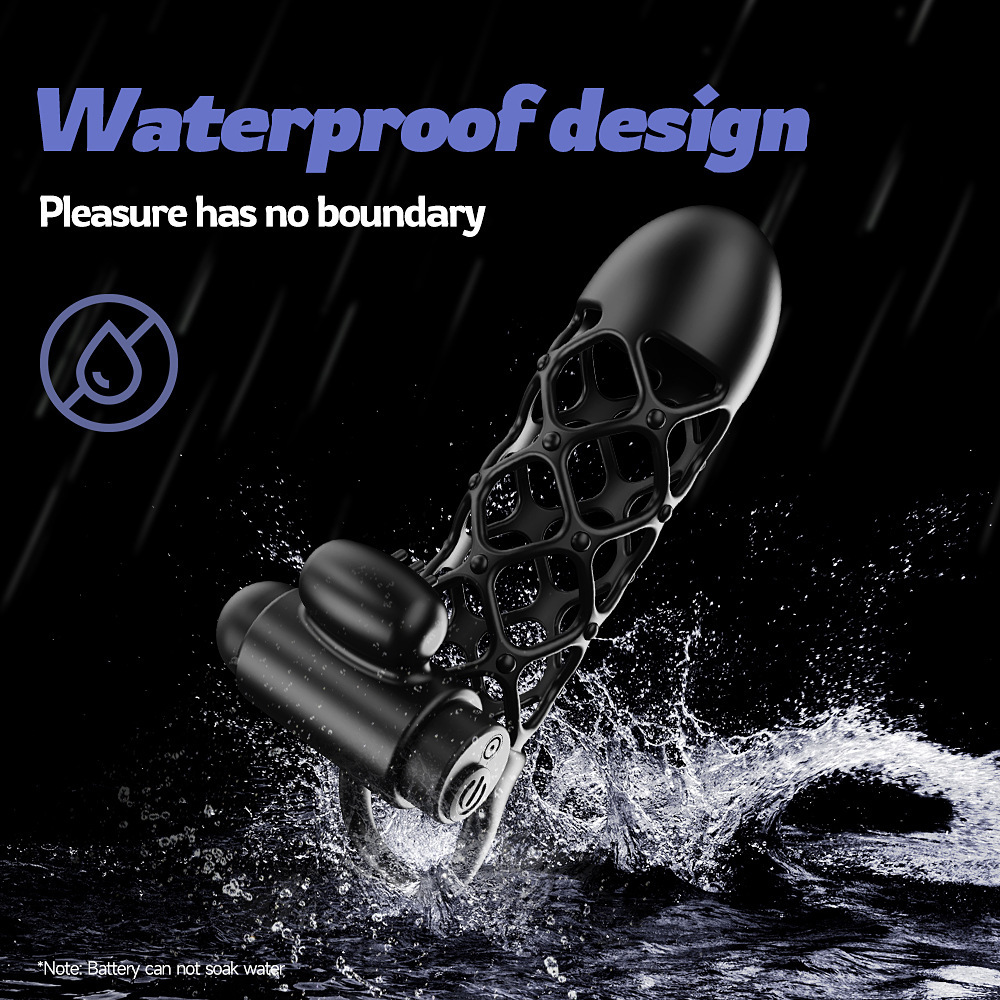 5'' Adjustable 10-Mode Vibrating Penis Sleeve - image 4