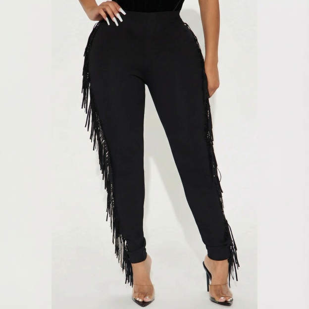 Rhinestone Fringe Legging - image 2