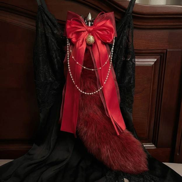 Luxury Fox Tail Plug Set – 15.7" Plush Tail With Pearl Chain & Interchangeable Plug Heads - image 20