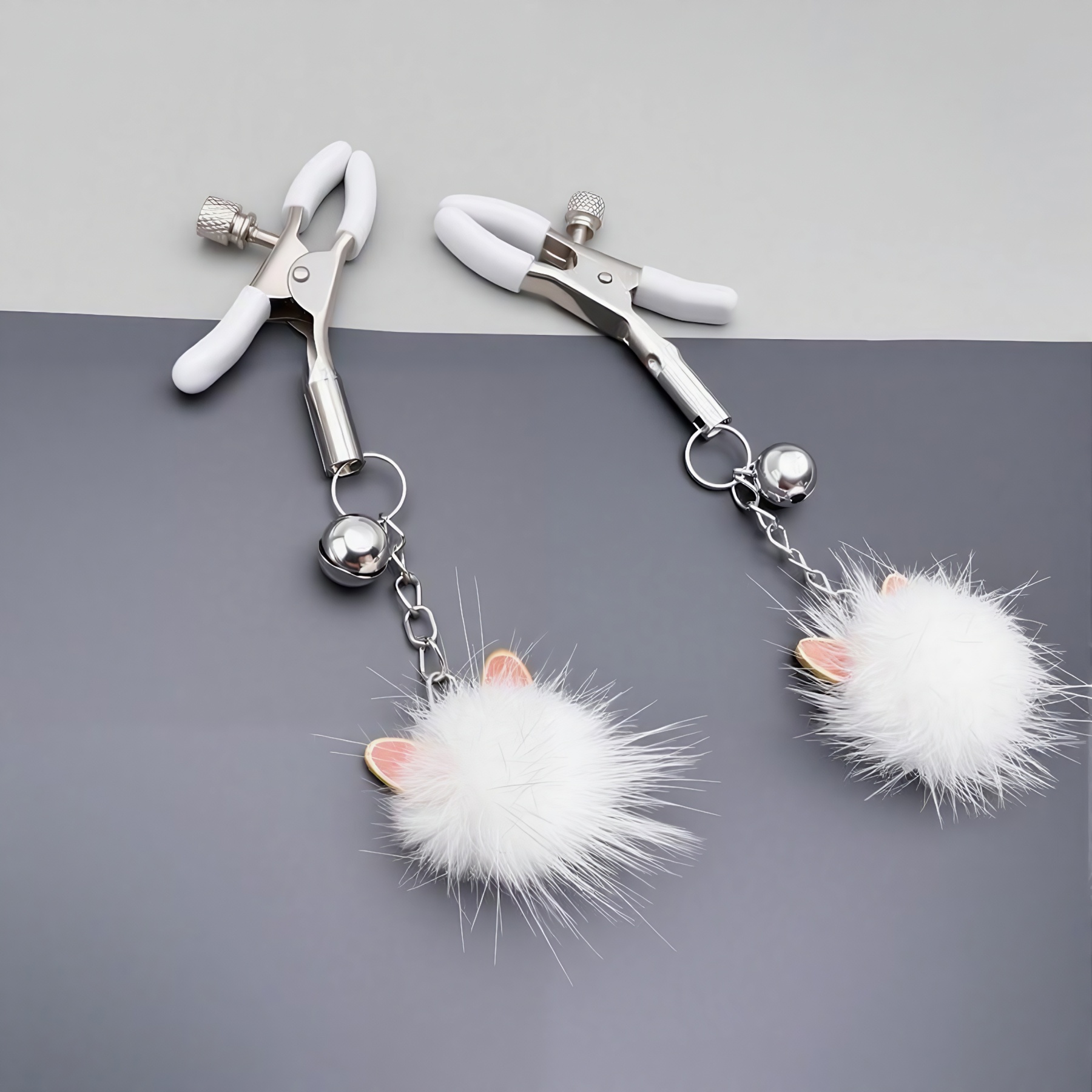 Fluffy Cat Bell Nipple Clamps - image 4