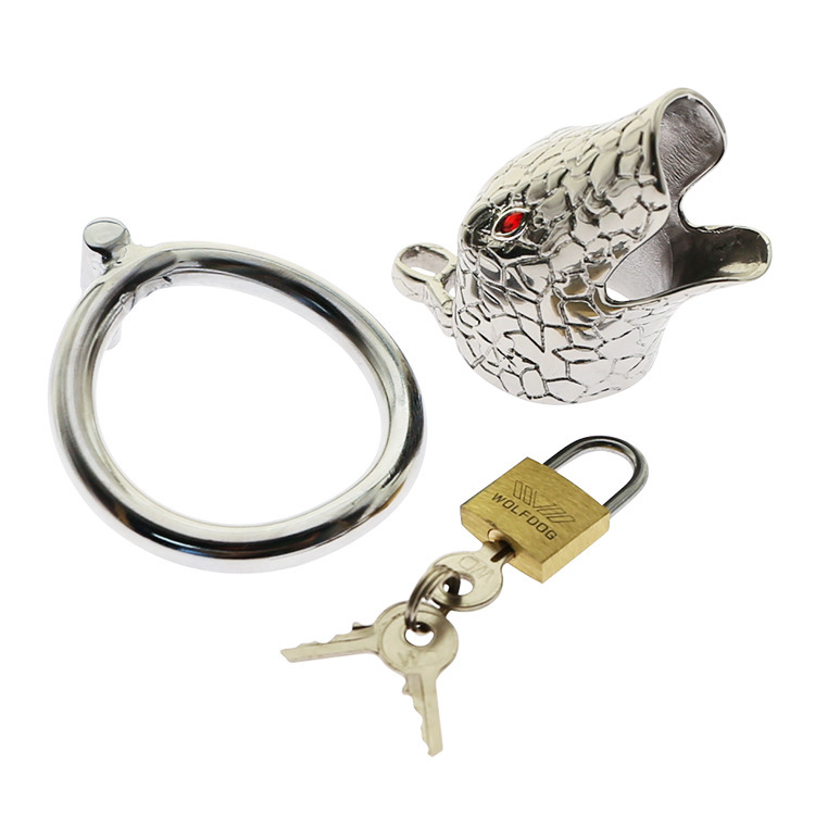 Silver Iron Snake Cock Cage -WeLovePlugs