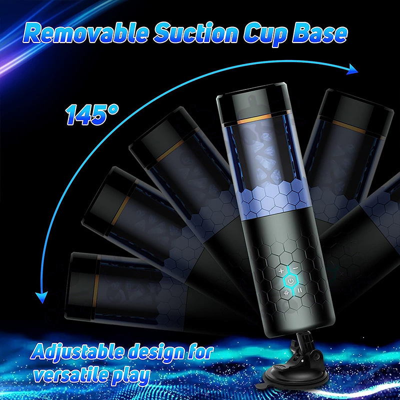 10 Thrusting Spinning Telescopic Rotating Masturbator Cup -WeLovePlugs