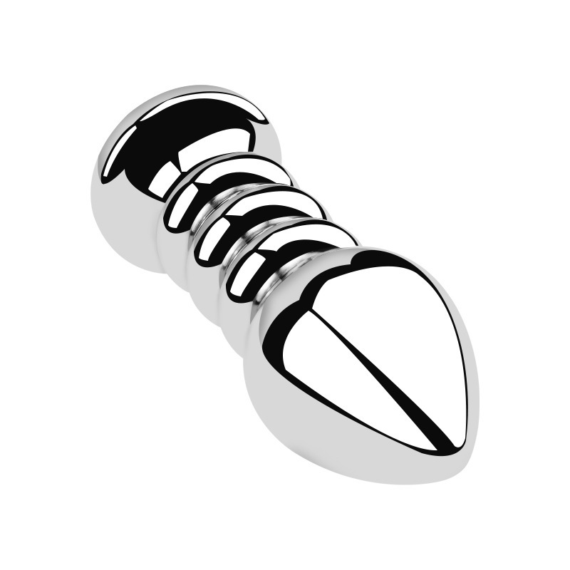 3-Piece Stainless Steel Crystal Butt Plug Set - image 3