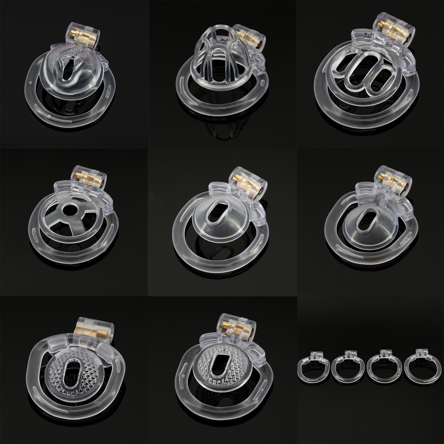 CB Sissy Chastity Cage with 4 Rings -WeLovePlugs