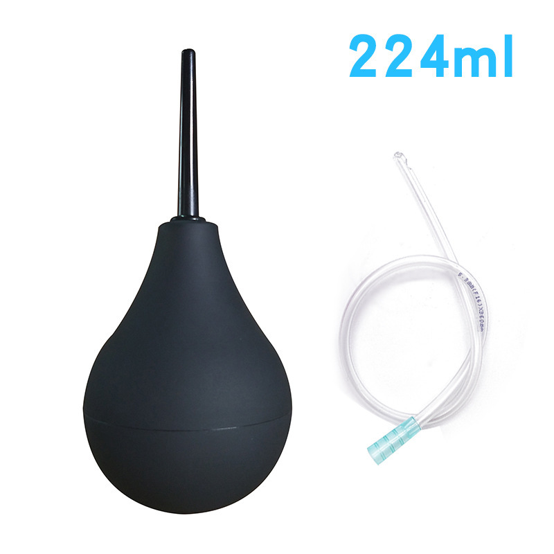 224ML Medical Silicone Enema Douch Anal Cleaner-WeLovePlugs