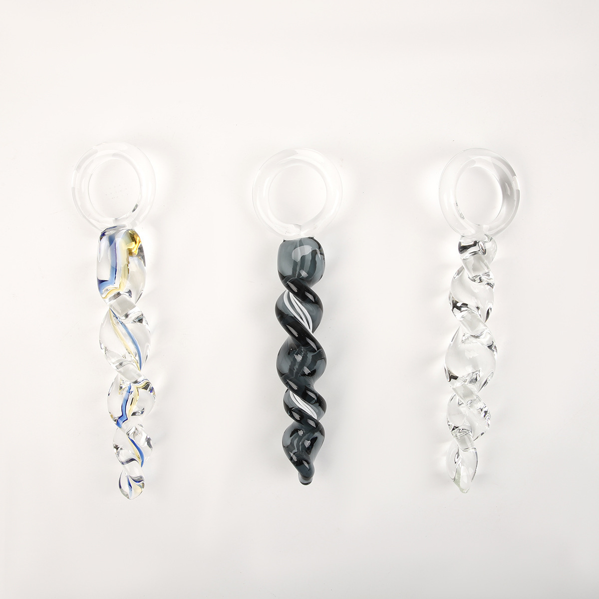 Anal Trainer Crystal Thread Glass Anal Plug - image 1