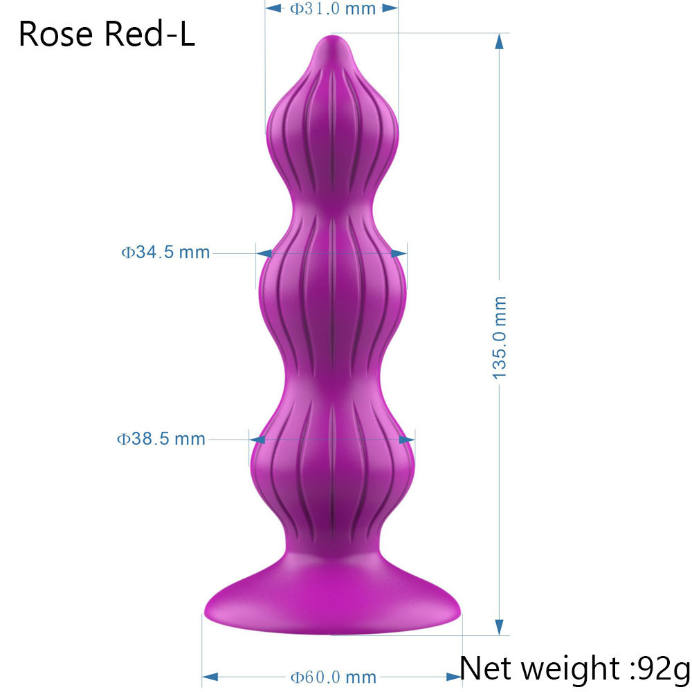 Beaded Style Silicone Anal Plug-WeLovePlugs