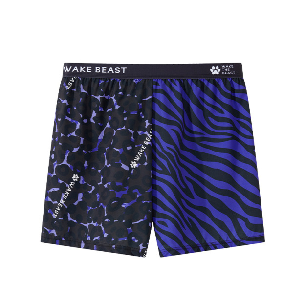 Men's Boxer Briefs With Leopard Print - Purple - 3XL - image 6