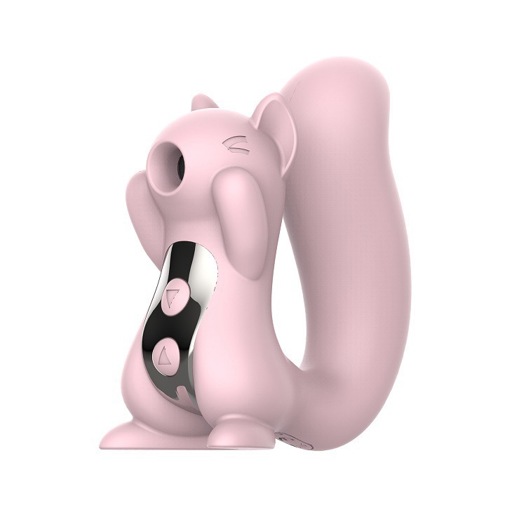 Screaming Squirrel Dual Stimulator – Clitoral Suction & G-Spot Vibrator with 10 Vibration Modes -WeLovePlugs