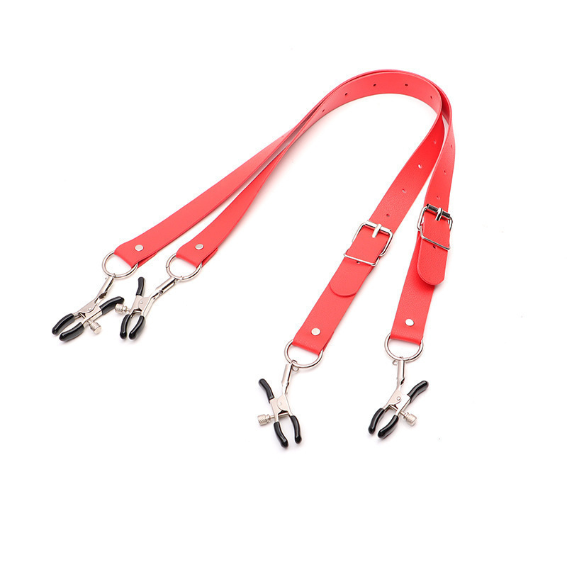 Body Clamps With Necklace - Red - image 1