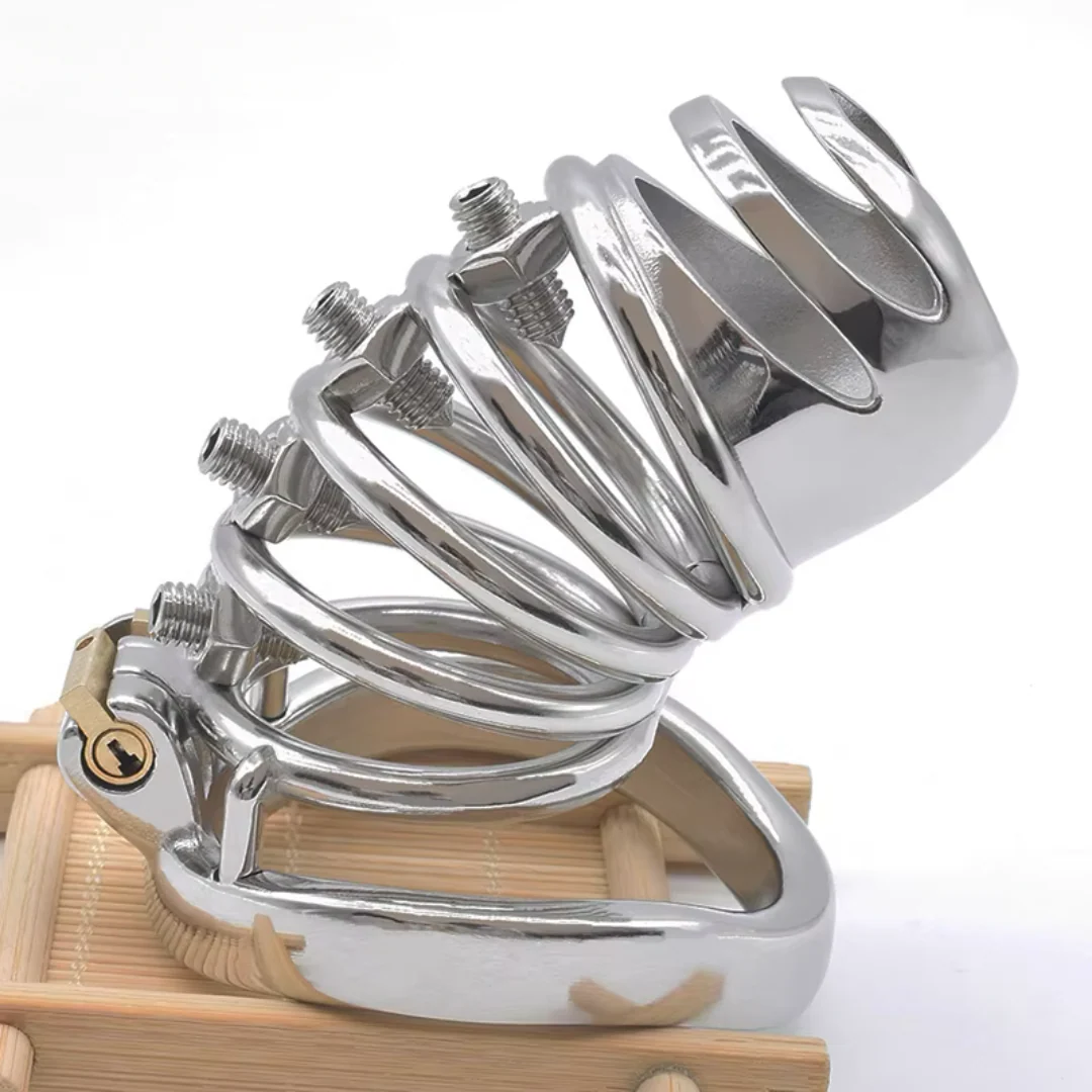 Hollow Spiked Chastity Cage-WeLovePlugs