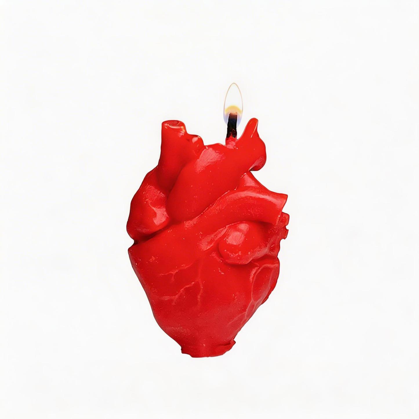 Heart-Shaped Scented Candle - Red - image 4