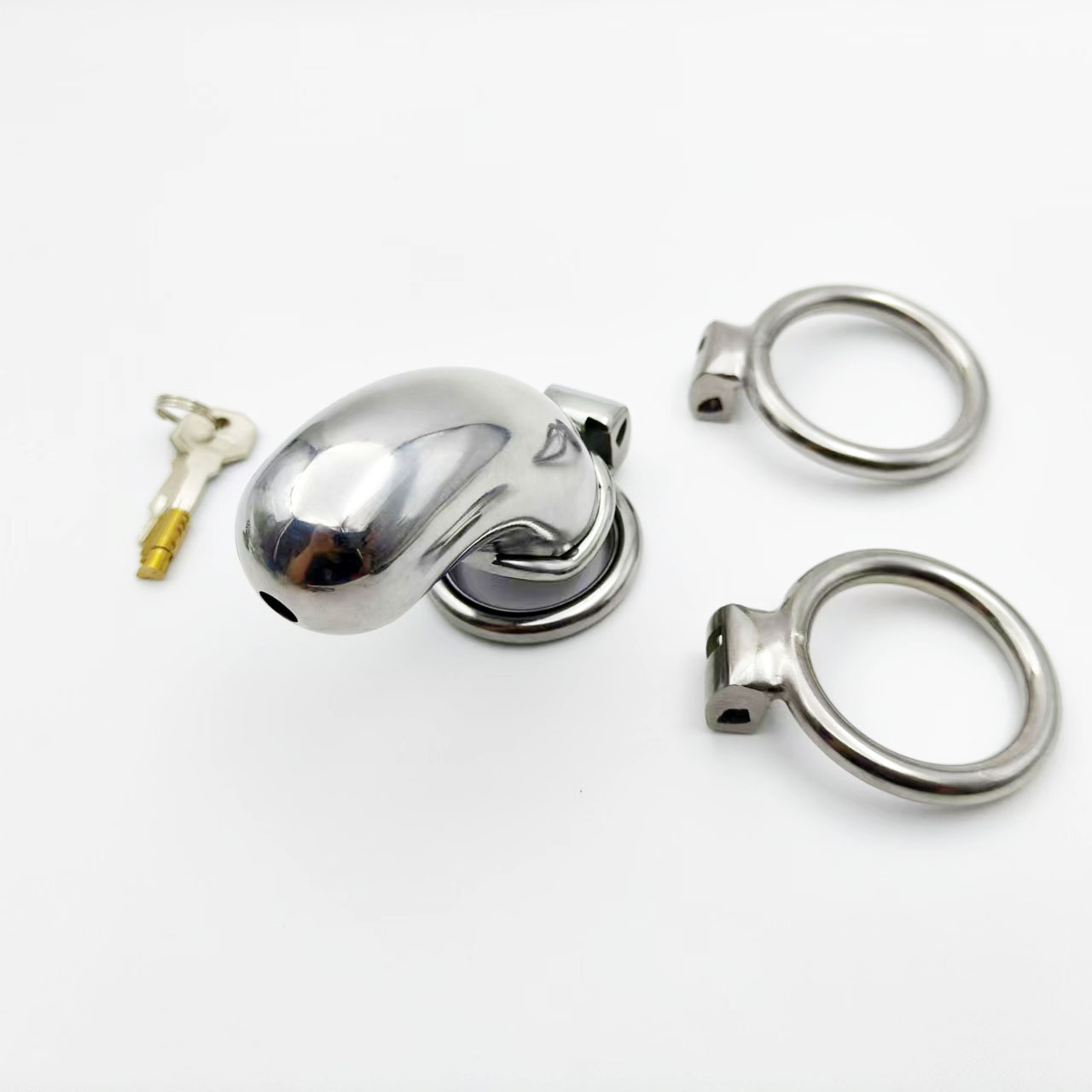Stainless Steel Long Cylindrical Chastity Cage-WeLovePlugs