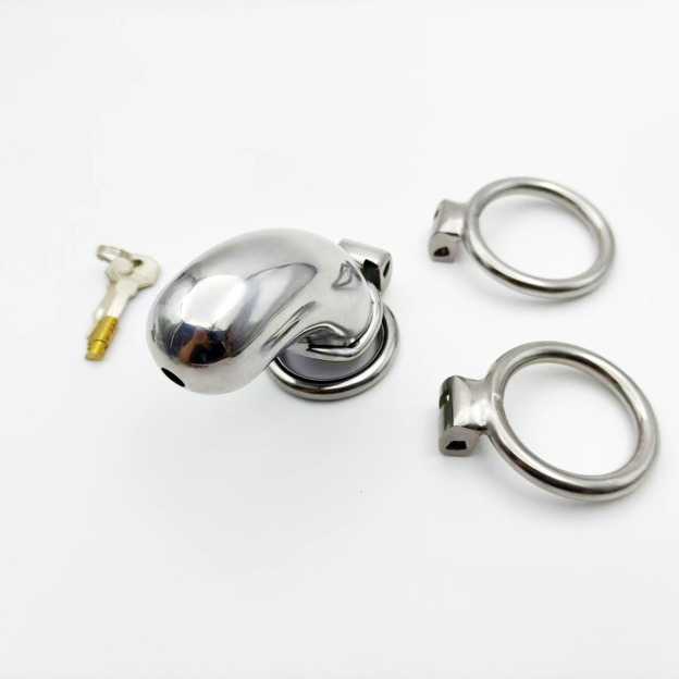 Stainless Steel Long Cylindrical Chastity Cage-WeLovePlugs