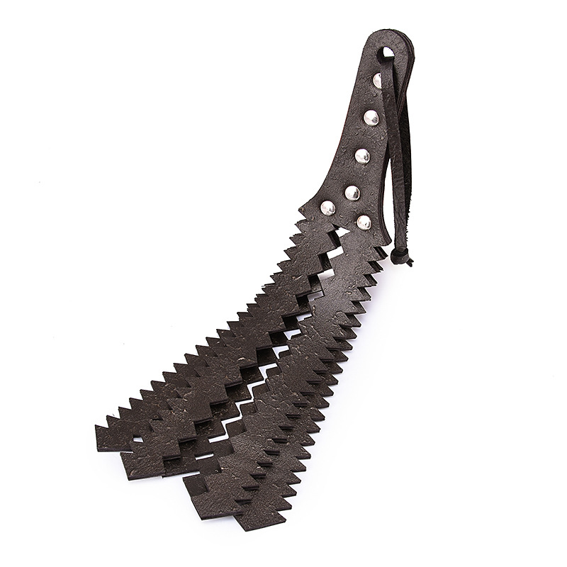 Serrated Faux Leather Flogger - image 2