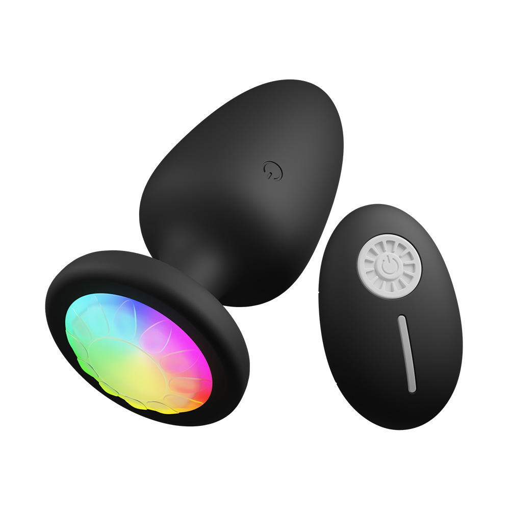 Nebula Remote Control Light Up Anal Butt Plug-WeLovePlugs
