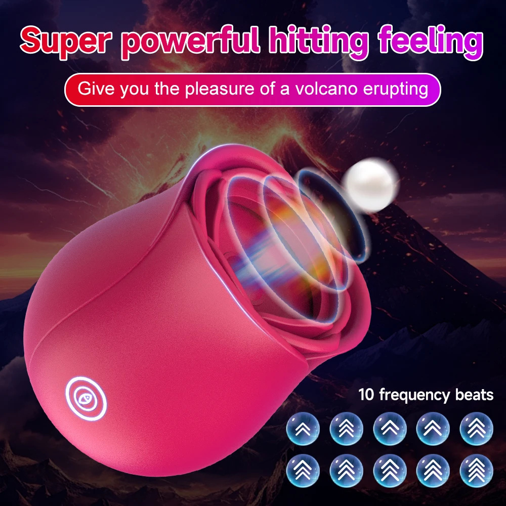 Clitoral Sucking & Slapping Vibrator – Rose Toy for Intense Pleasure-WeLovePlugs