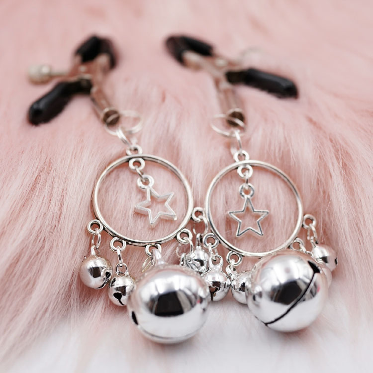 Jewelry With Hanging Bell Nipple Clamps - A - image 2