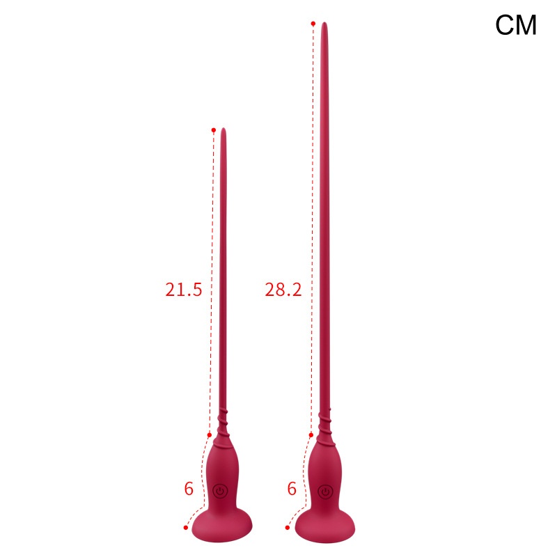Silicone Electric Urethral Sounding With Suction Cup-WeLovePlugs
