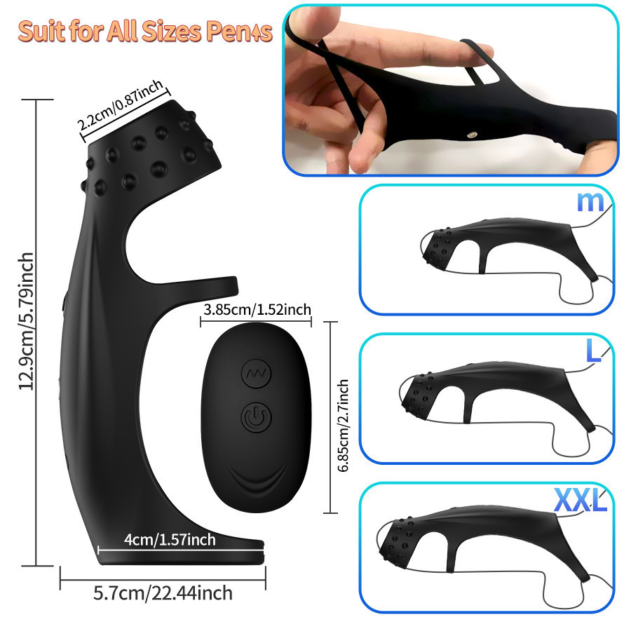 VibeForge Performance Cock Ring Penis Sleeve with Remote-WeLovePlugs