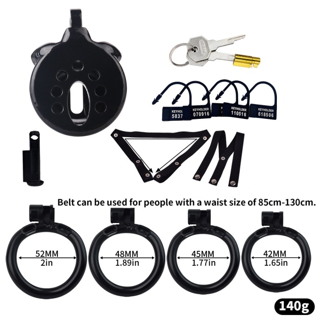 Breathable Sissy Chastity Cage with Belt-WeLovePlugs