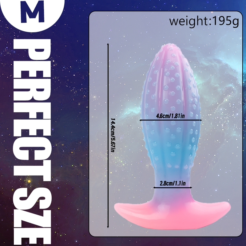 Glowing Oval Beads Anal Plug-WeLovePlugs