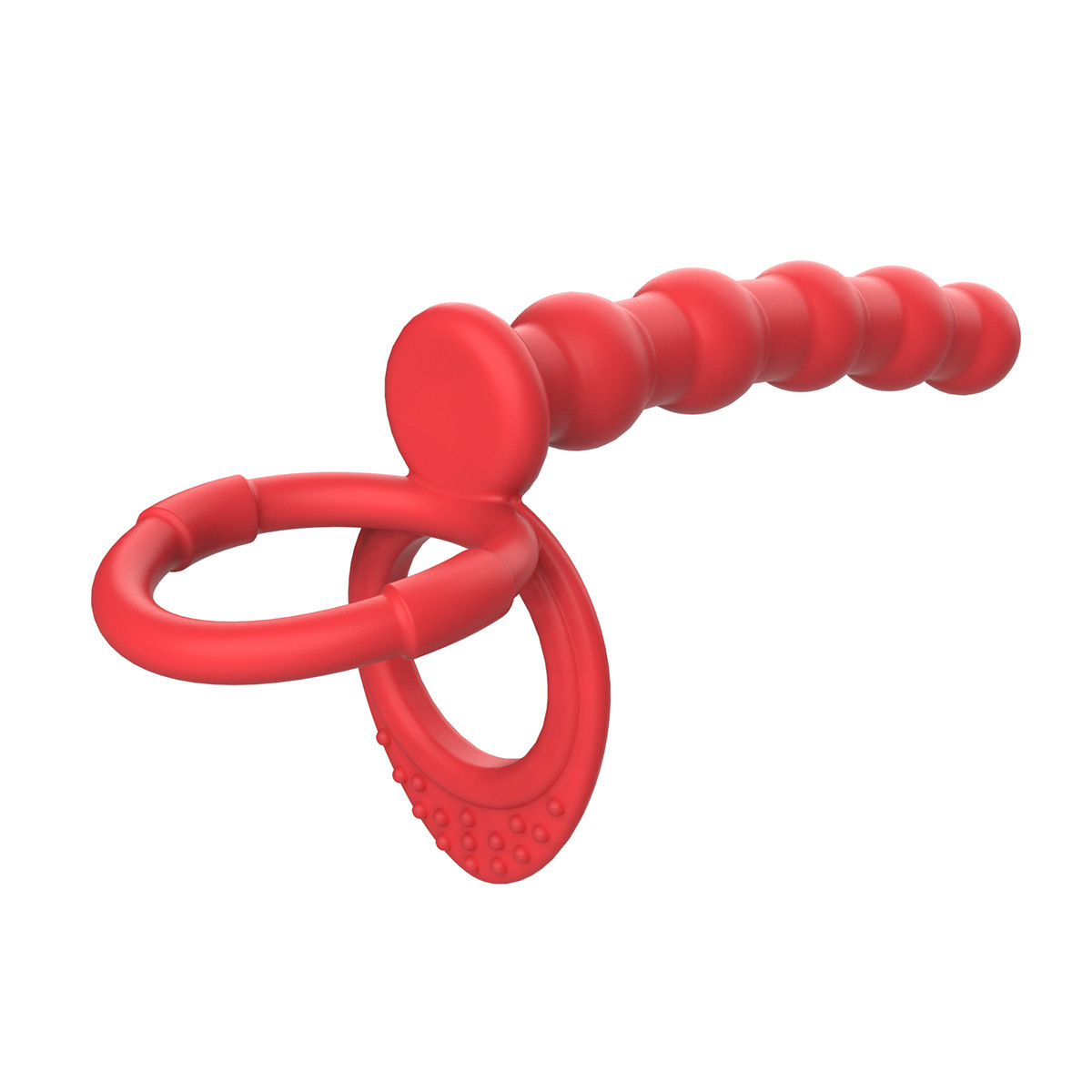 Beads With Cock Rings - Red - image 3