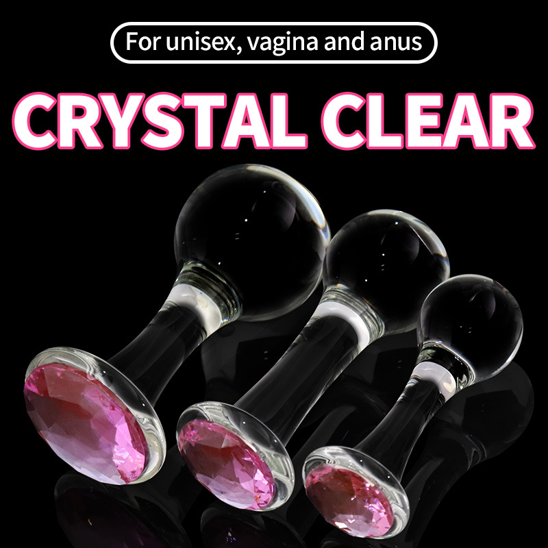 Crystalglow Glass Pleasure Anal Plug-WeLovePlugs