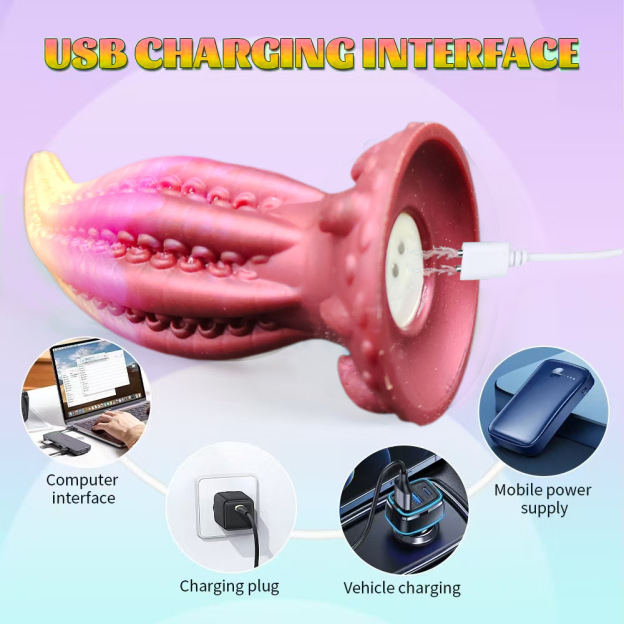 5.51'' Insertable Octopus-tentacle Silicone Dildo - image 6