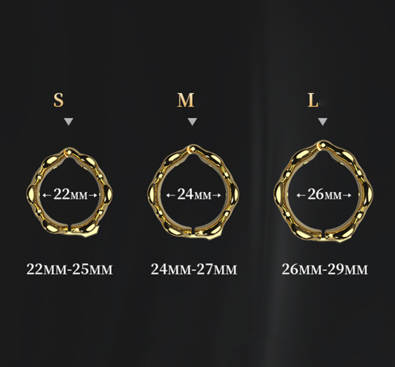 24k Adjustable Glan Ring Penis Ring -WeLovePlugs