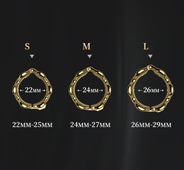 24k Adjustable Glan Ring Penis Ring -WeLovePlugs