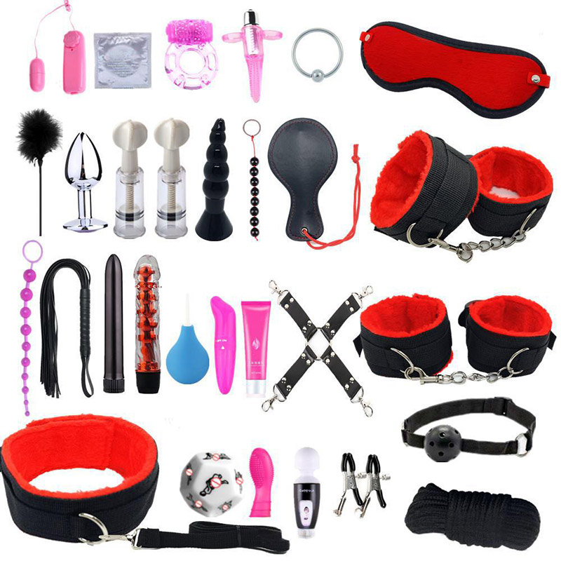 Bdsm Bed Straps Restraints Sex  30 Pcs Set-WeLovePlugs