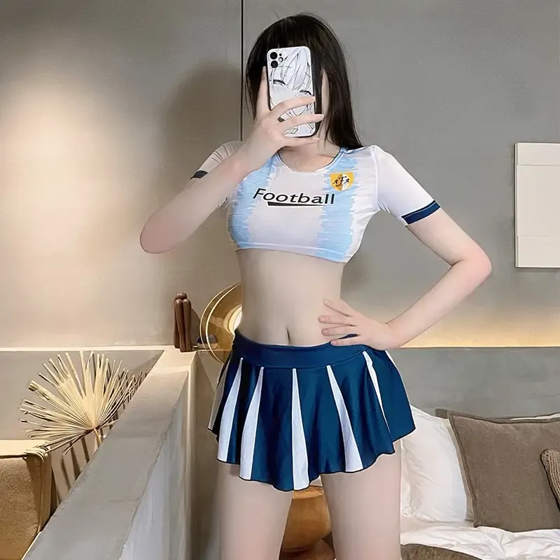Cheerleader Costume Set - White - One Size - image 10
