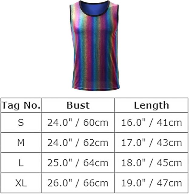 Men's Shiny Rainbow Singlet  - image 1