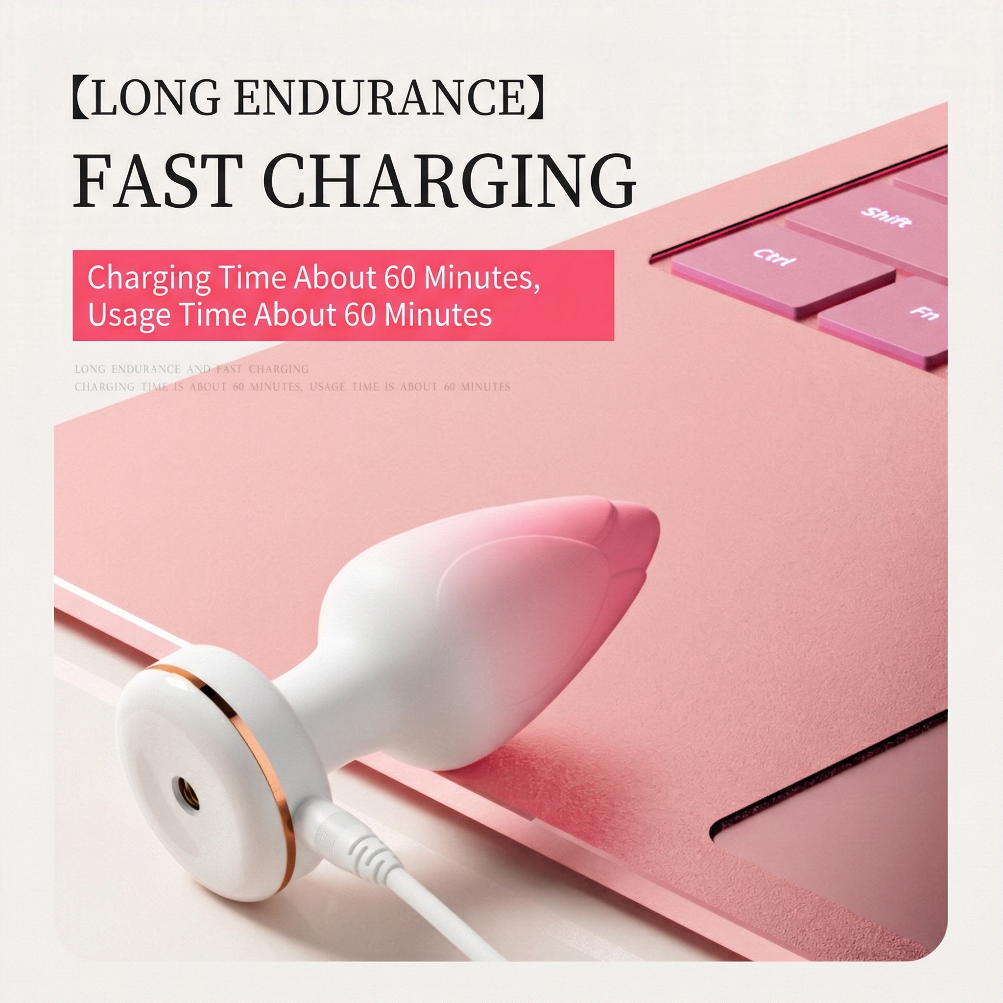 15'' Intelligent Warming Fox Tail Plug - image 2