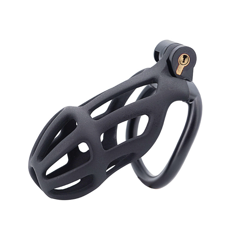Chastity Cage with 4 Rings & Key - Hollow C - image 3