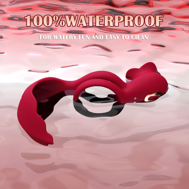 10-mode Vibrating Clit Licking Cock Ring With Balls Massager-WeLovePlugs