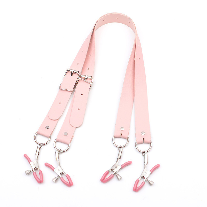 Body Clamps With Necklace - Pink - image 2