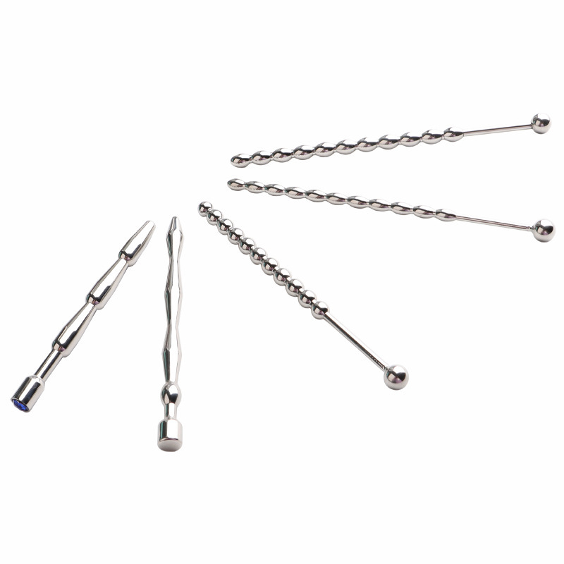 Multi-size Beaded Urethral Sounding Rods-WeLovePlugs