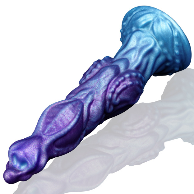 Mythical Dragon Silicone Dildo - Dark Blue - image 6