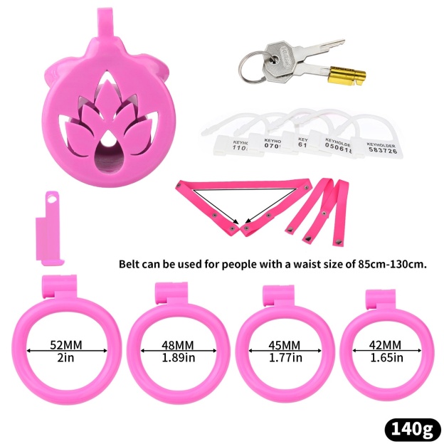 Breathable Sissy Chastity Cage with Belt-WeLovePlugs