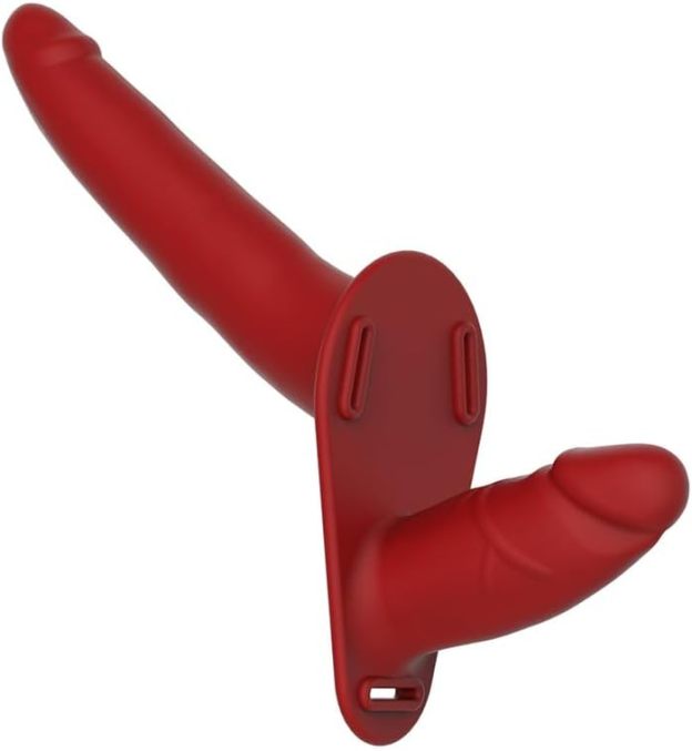 SyncPleasure Double End Strap on Dildo-WeLovePlugs