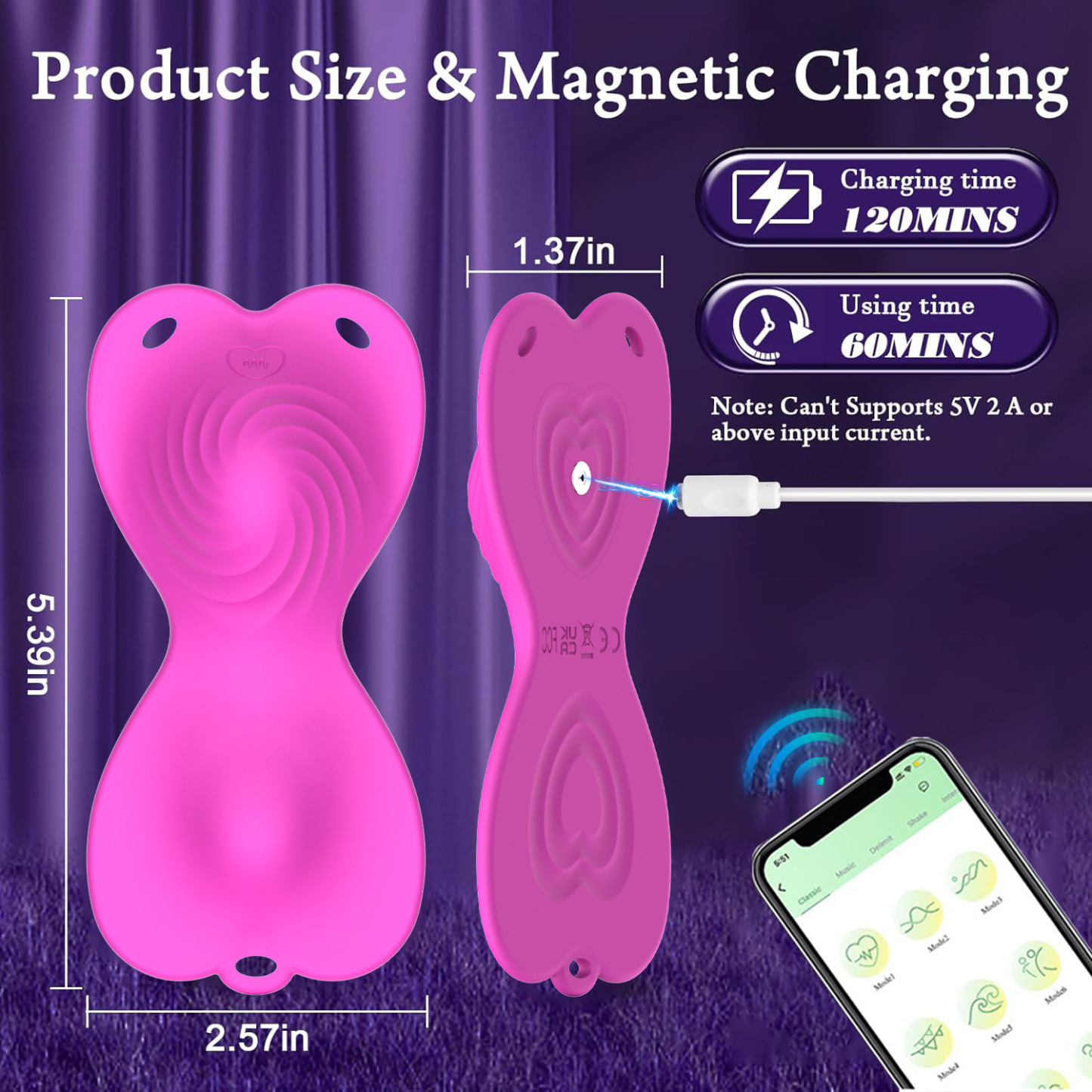 APP Remote Control Butterfly Wearable Vibrator 9+9 Vibration Modes